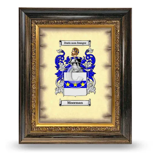 Moorman Coat of Arms Framed - Heirloom