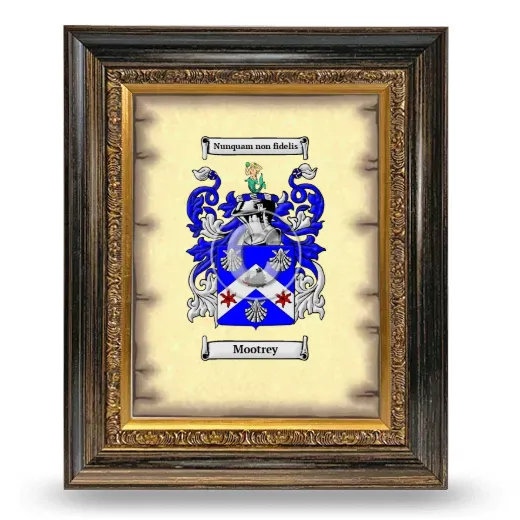 Mootrey Coat of Arms Framed - Heirloom