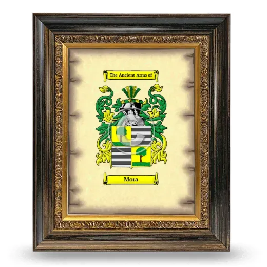 Mora Coat of Arms Framed - Heirloom
