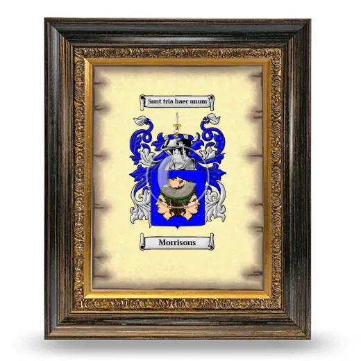Morrisons Coat of Arms Framed - Heirloom