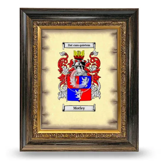 Motley Coat of Arms Framed - Heirloom