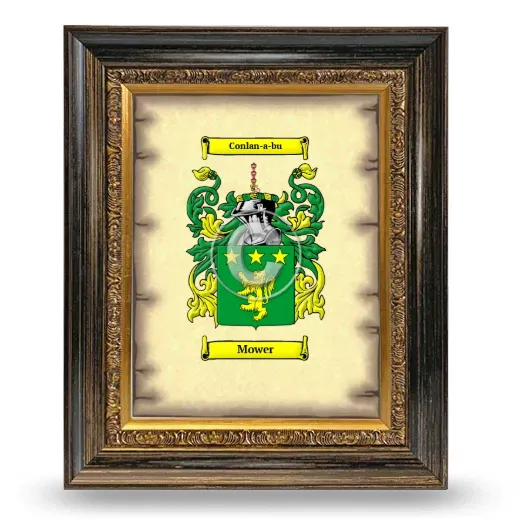 Mower Coat of Arms Framed - Heirloom
