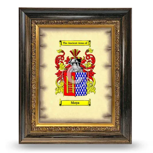 Moya Coat of Arms Framed - Heirloom