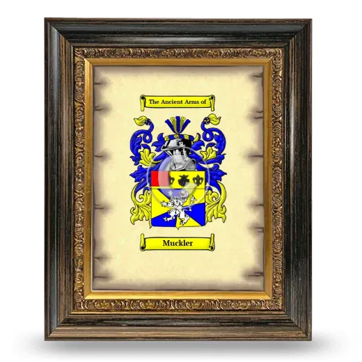 Muckler Coat of Arms Framed - Heirloom