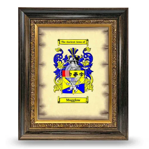 Mugglow Coat of Arms Framed - Heirloom