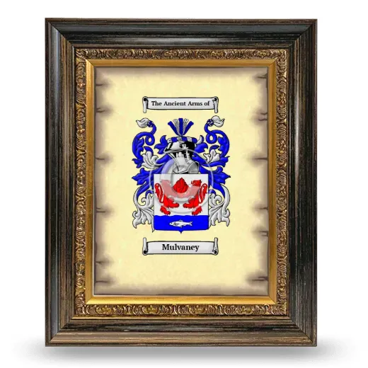 Mulvaney Coat of Arms Framed - Heirloom