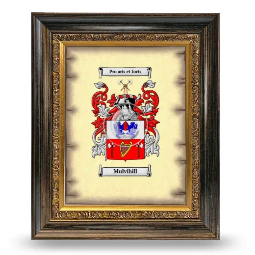 Mulvihill Coat of Arms Framed - Heirloom