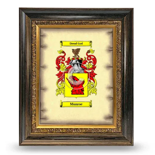 Munroe Coat of Arms Framed - Heirloom