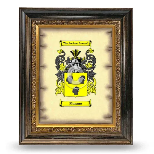 Murano Coat of Arms Framed - Heirloom