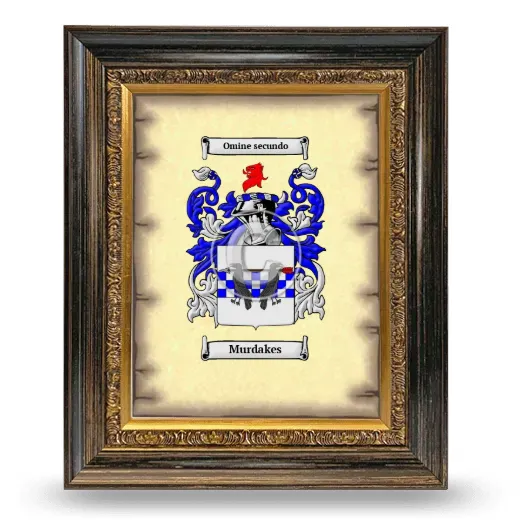 Murdakes Coat of Arms Framed - Heirloom