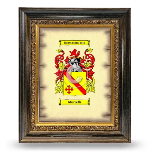 Murrells Coat of Arms Framed - Heirloom