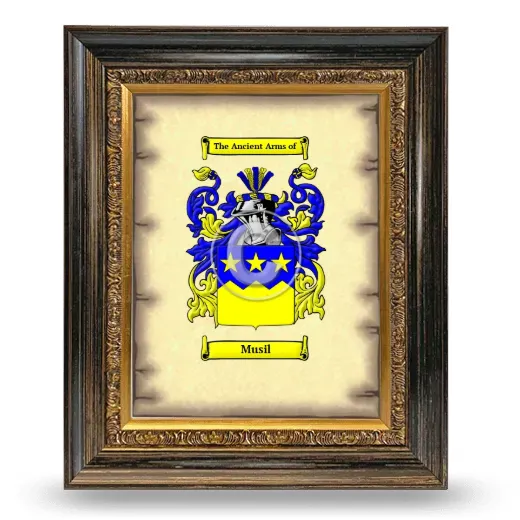Musil Coat of Arms Framed - Heirloom