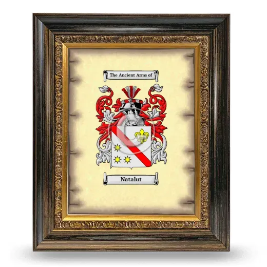 Natalut Coat of Arms Framed - Heirloom