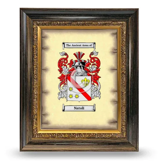 Natoli Coat of Arms Framed - Heirloom
