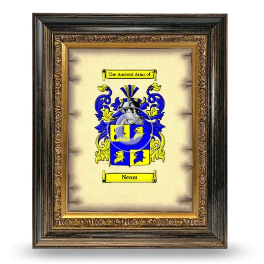 Neam Coat of Arms Framed - Heirloom