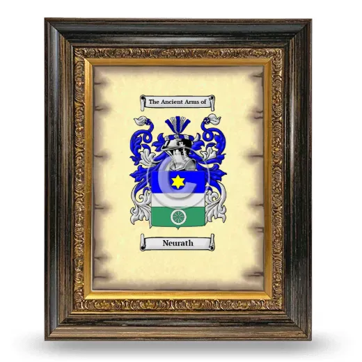 Neurath Coat of Arms Framed - Heirloom