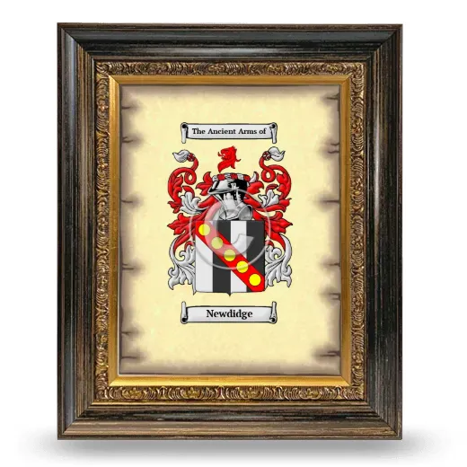Newdidge Coat of Arms Framed - Heirloom