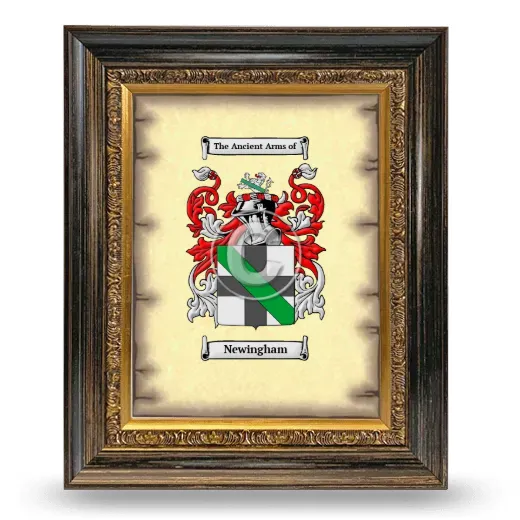 Newingham Coat of Arms Framed - Heirloom