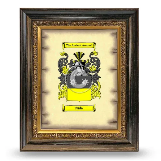 Nida Coat of Arms Framed - Heirloom