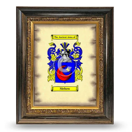 Nielsen Coat of Arms Framed - Heirloom