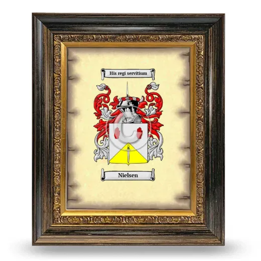 Nielsen Coat of Arms Framed - Heirloom
