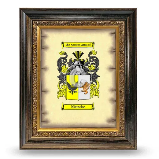 Nietsche Coat of Arms Framed - Heirloom