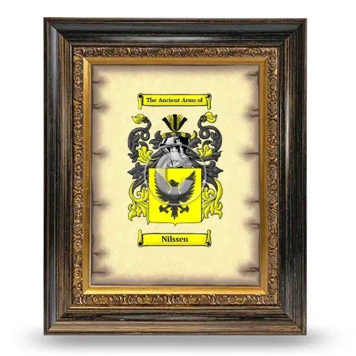 Nilssen Coat of Arms Framed - Heirloom