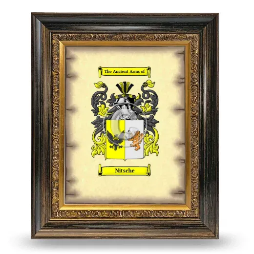 Nitsche Coat of Arms Framed - Heirloom