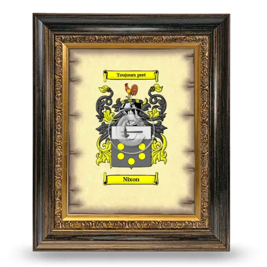 Nixon Coat of Arms Framed - Heirloom
