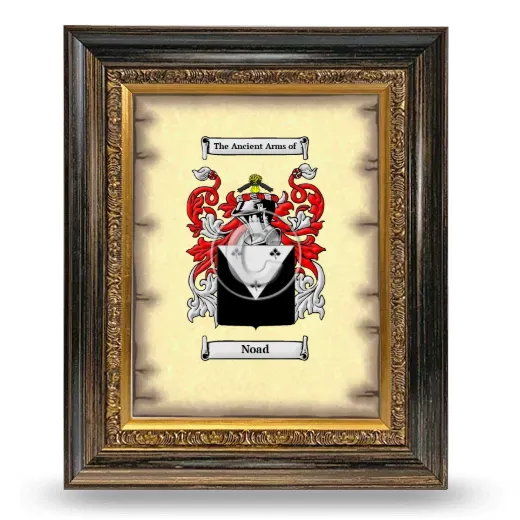 Noad Coat of Arms Framed - Heirloom
