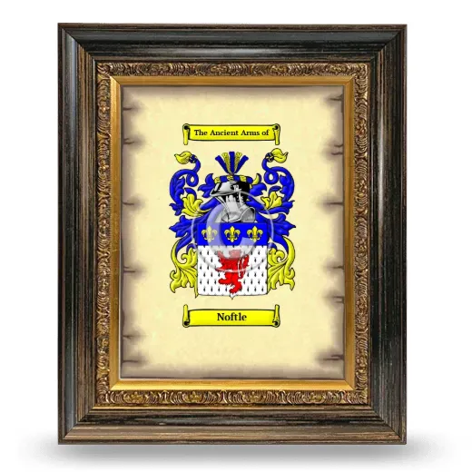Noftle Coat of Arms Framed - Heirloom