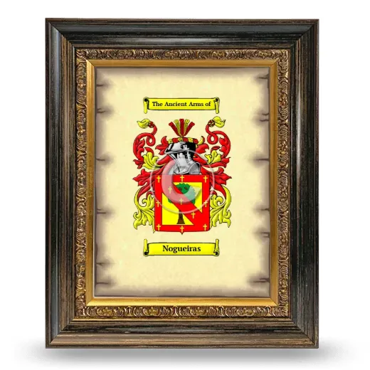 Nogueiras Coat of Arms Framed - Heirloom