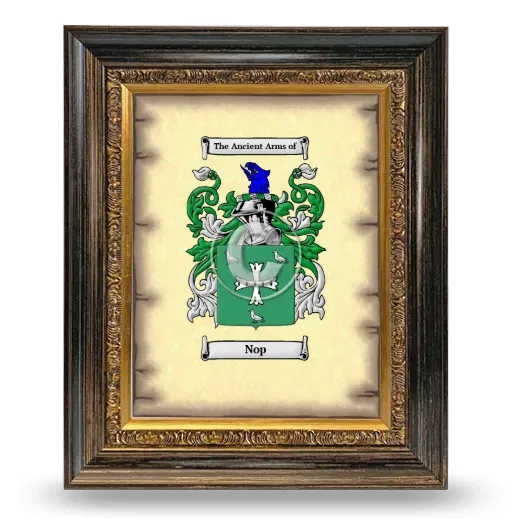Nop Coat of Arms Framed - Heirloom