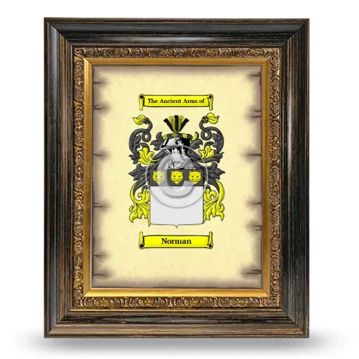 Norman Coat of Arms Framed - Heirloom