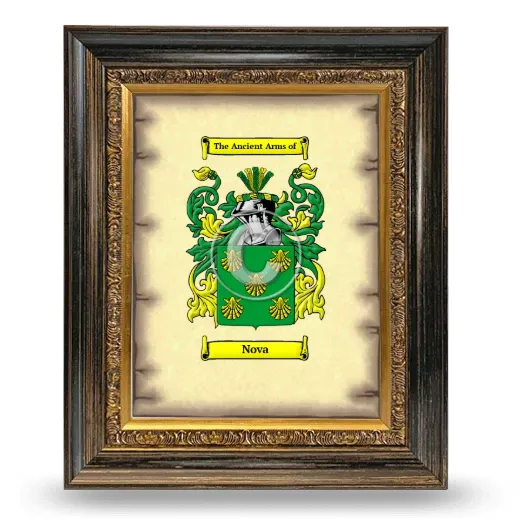 Nova Coat of Arms Framed - Heirloom