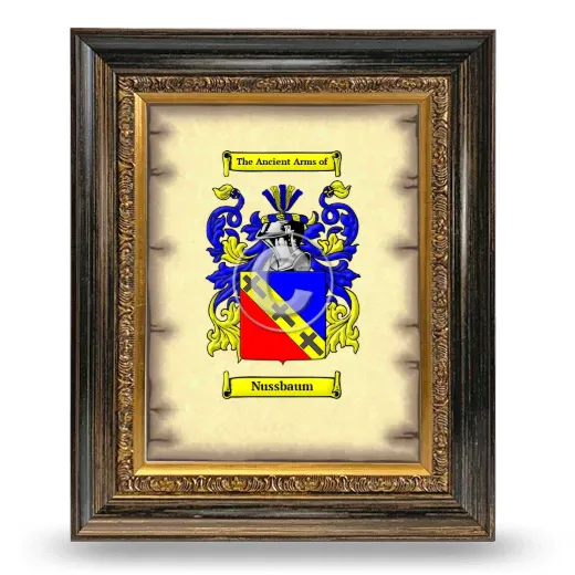 Nussbaum Coat of Arms Framed - Heirloom