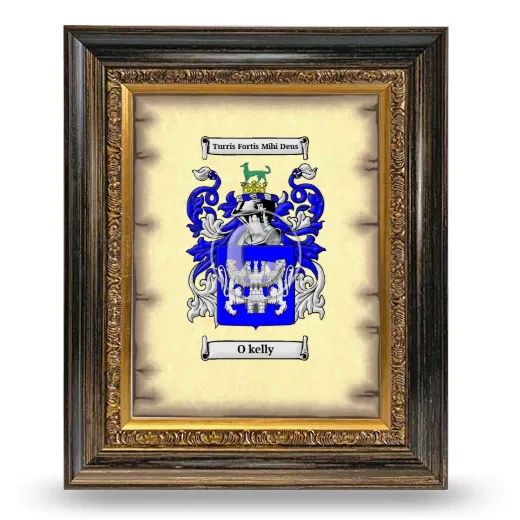 O kelly Coat of Arms Framed - Heirloom