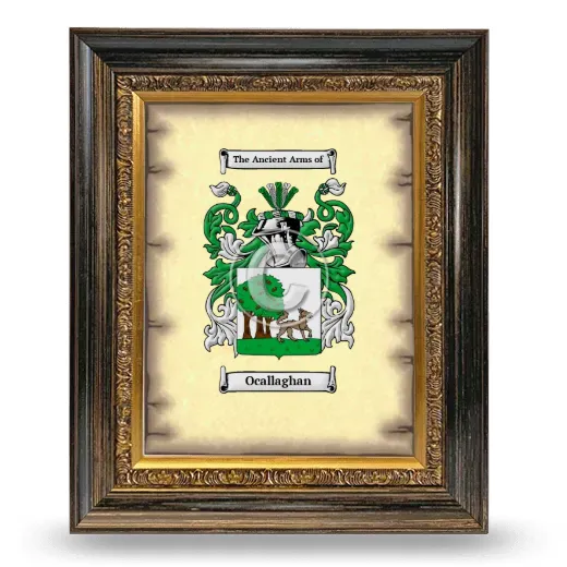 Ocallaghan Coat of Arms Framed - Heirloom