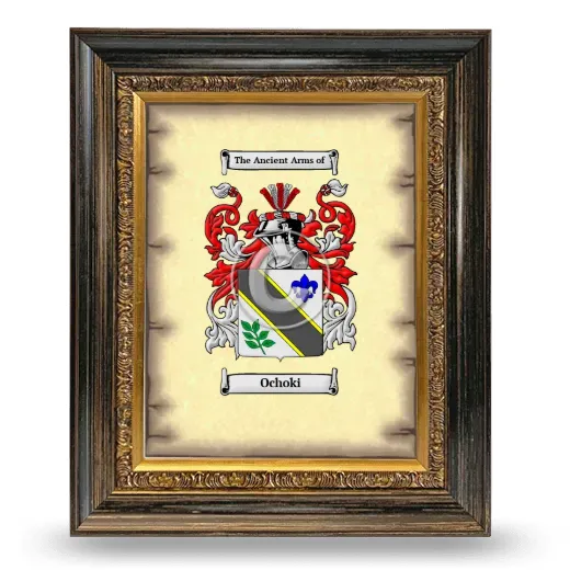Ochoki Coat of Arms Framed - Heirloom