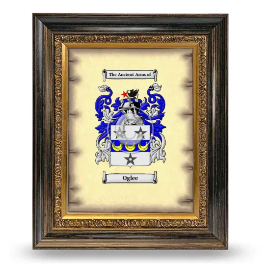 Oglee Coat of Arms Framed - Heirloom
