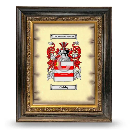 Okirby Coat of Arms Framed - Heirloom