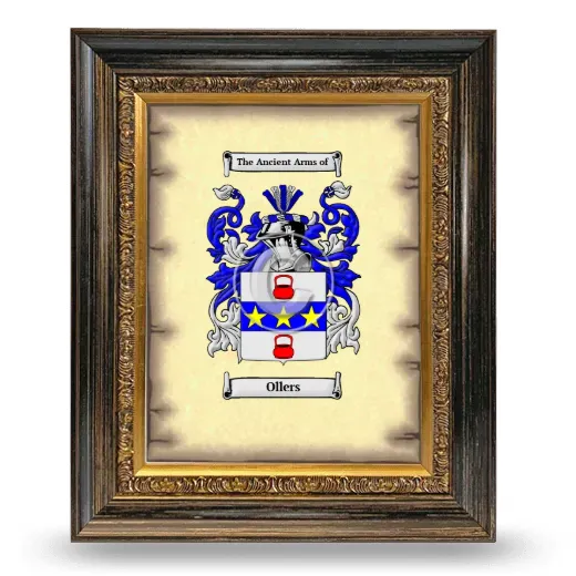 Ollers Coat of Arms Framed - Heirloom