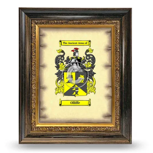 Olliffe Coat of Arms Framed - Heirloom