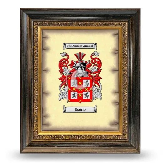 Osório Coat of Arms Framed - Heirloom