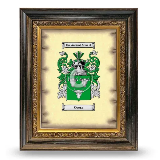 Osess Coat of Arms Framed - Heirloom
