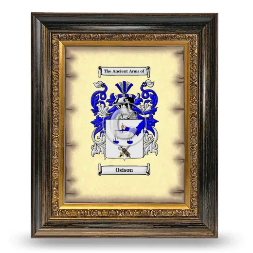Osison Coat of Arms Framed - Heirloom