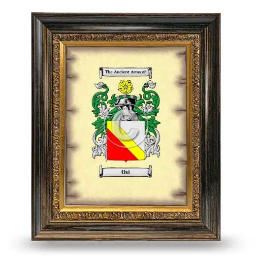 Ost Coat of Arms Framed - Heirloom