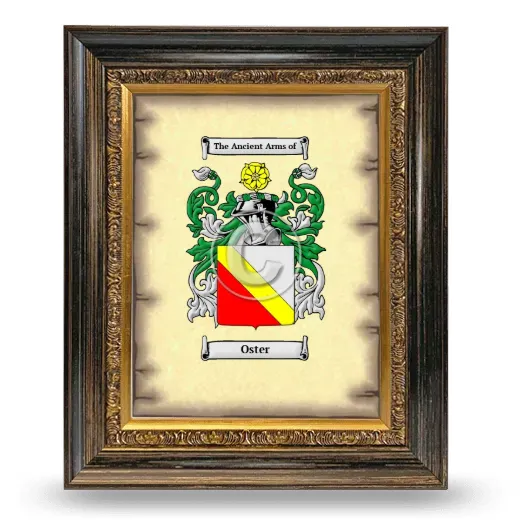 Oster Coat of Arms Framed - Heirloom