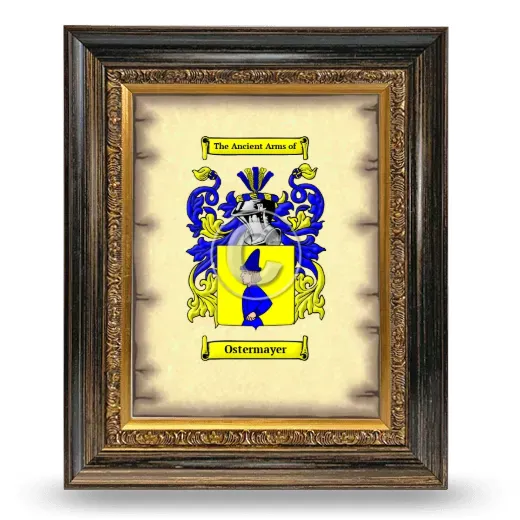 Ostermayer Coat of Arms Framed - Heirloom