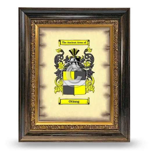 Otinng Coat of Arms Framed - Heirloom